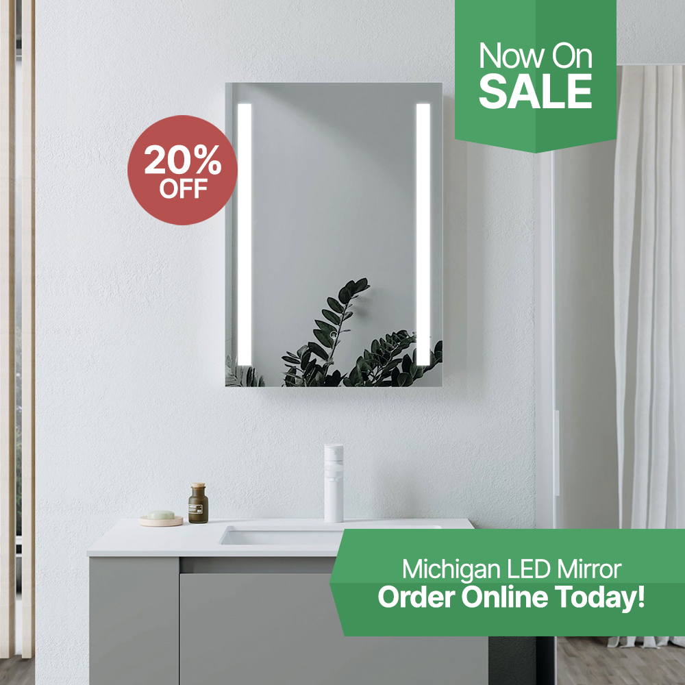 Michigan #LED #Mirror now on sale! Offers end midnight 29th June🚨

📏Measures 600mm x 800mm

Order online here for 20% this designer product 👉bit.ly/42Xpfqi

#bathroom #shower #basin #designer #decor #wetroom #bath #vanity #interiordesign #luxury