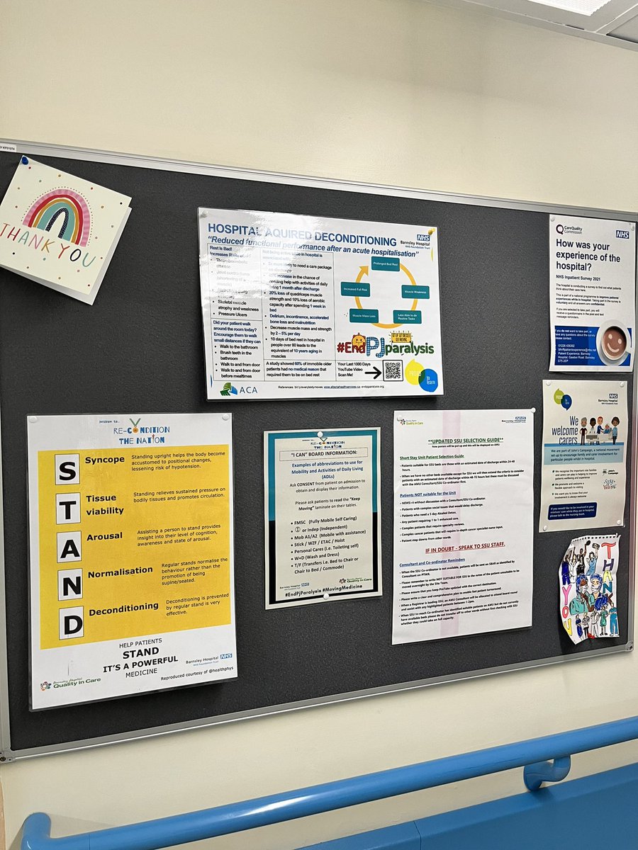 As part of her teams Talent Management project, our Physiotherapist @Amanda260985 provided some training to ward staff around preventing hospital acquired deconditioning and how powerful a STAND can be #giveitagoweek2023 #reconditionthenation
