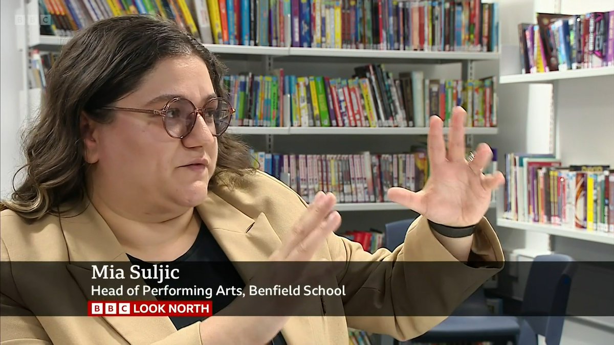 NEATschools's tweet photo. Benfield School’s own Head of Performing Arts, Mia Suljic has been featured on BBC’s Look North as part of Refugee Week after she shared her story of coming to the UK as a refugee in 1995. 

See Mia here: https://t.co/NDWV7H4fhX or read her story here: https://t.co/aDEHPV2OUI https://t.co/otTN7Ng5Zh