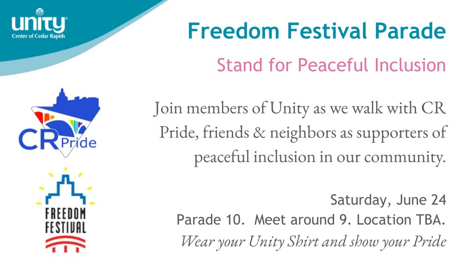 UnityofCR's tweet image. Join us for "Living Untethered" on June 25
Read the news here: mailchi.mp/unitycr/join-u… 
#spiritual #PositivePath #OnlineChurch #NewThought