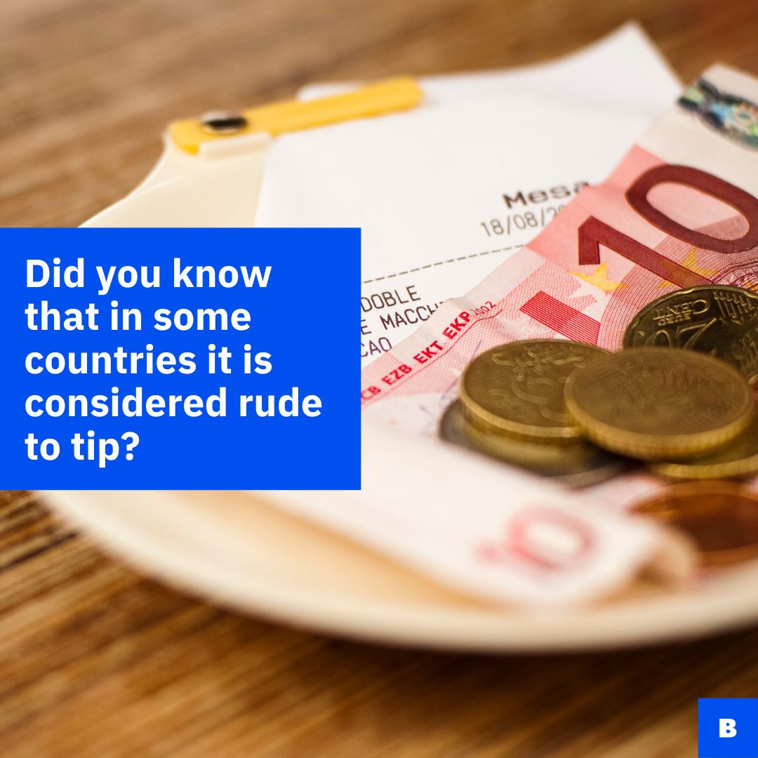 BerlitzCorp's tweet photo. Did you know that in some countries it's considered rude to tip? Learn about unique customs like this with our cultural understanding courses. https://t.co/ErePxIKJrN