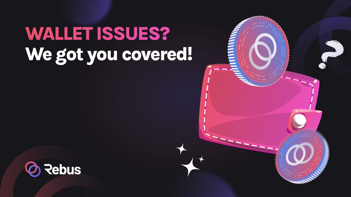 🛠️ Having trouble setting up your wallet for Rebus?

Don't worry, we've got you covered!

Here's a short guide to help you troubleshoot common wallet issues.

Let's dive in 🧵⬇️
