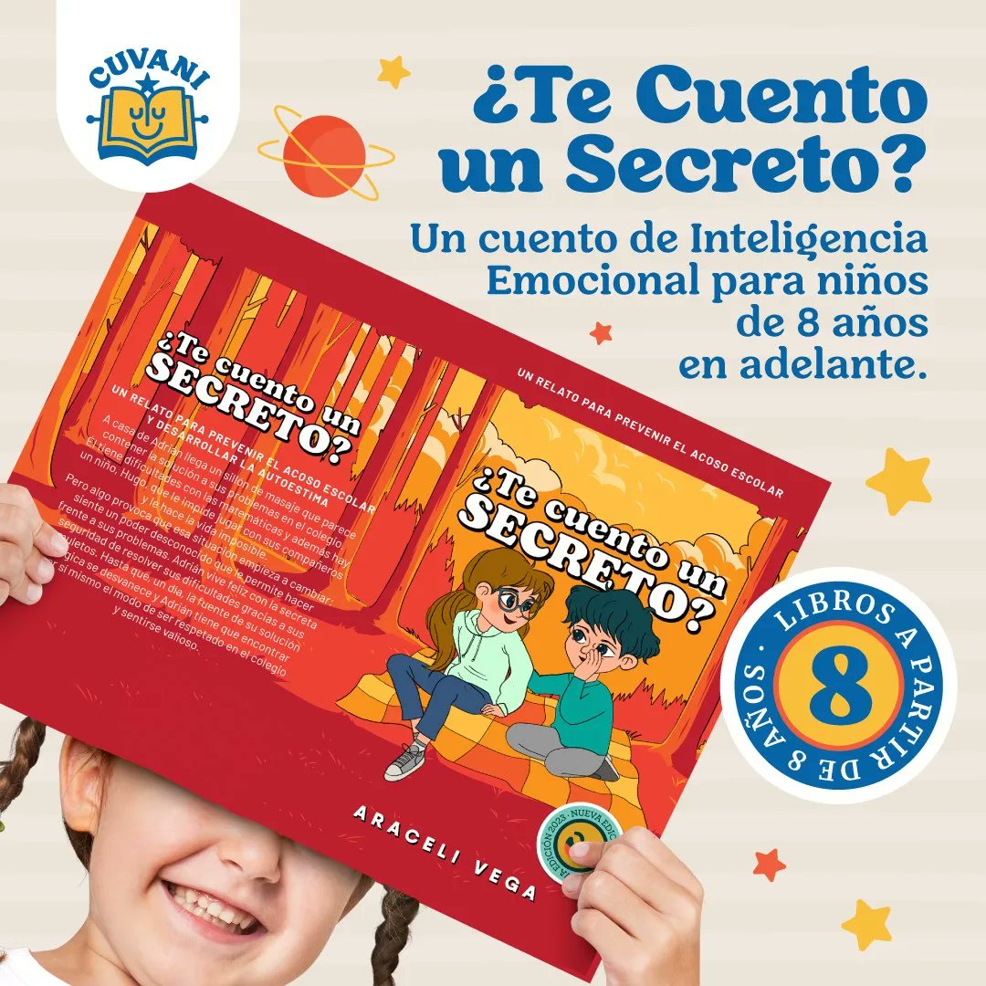 CuvaniAraceli's tweet photo. Si quieres que tu niño aprenda a valorarse a sí mismo y a respetar a los demás, ayudándole a prevenir el acoso escolar, tenemos una excelente recomendación para ti: "Te Cuento un Secreto", un libro que encantará a los pequeños lectores https://t.co/B5ChGmMq92 #cuentosvalores https://t.co/YBF5IM8xVl