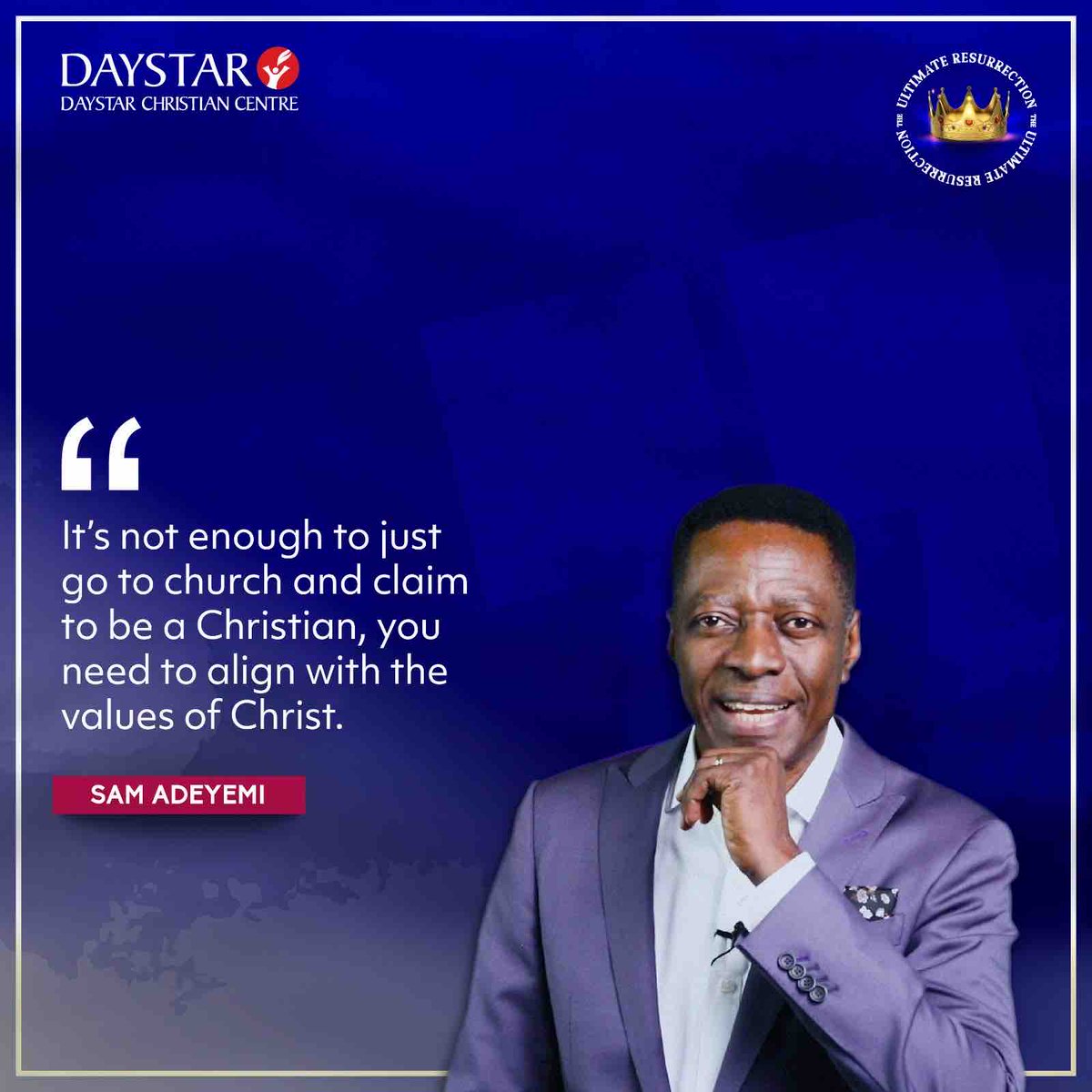 DaystarNG's tweet photo. Being a Christian is more than just attending church. 

It’s about embodying Christ’s teachings every day, extending love, compassion, and forgiveness to others, and living a life of faith in action. 

.
#DaystarNG 
#TheUltimateResurrection https://t.co/Eycw3rTaI4
