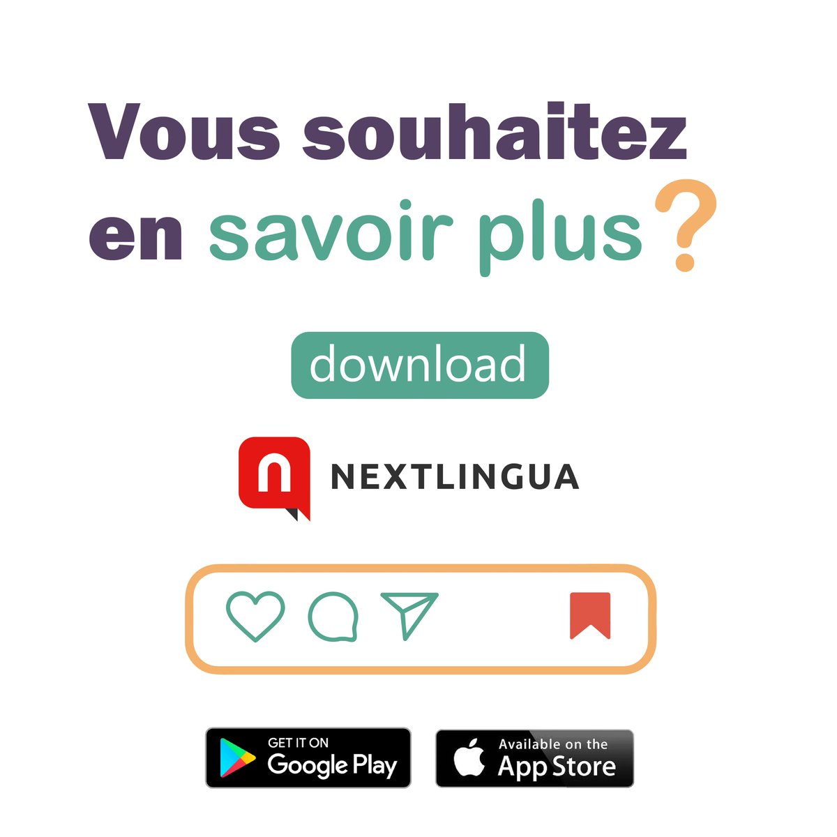 nextlinguapp's tweet photo. La expresión de hoy es del francés ¿la conocías? 🤔 

📌 Si quieres conocer otras expresiones como ésta en tu idioma favorito descarga la app de Nextlingua y complementa tu aprendizaje.

iOS 📲 https://t.co/5mbp12BrdX 
Android 📲 https://t.co/7gInZGmWfO https://t.co/bSgpV8rRW0