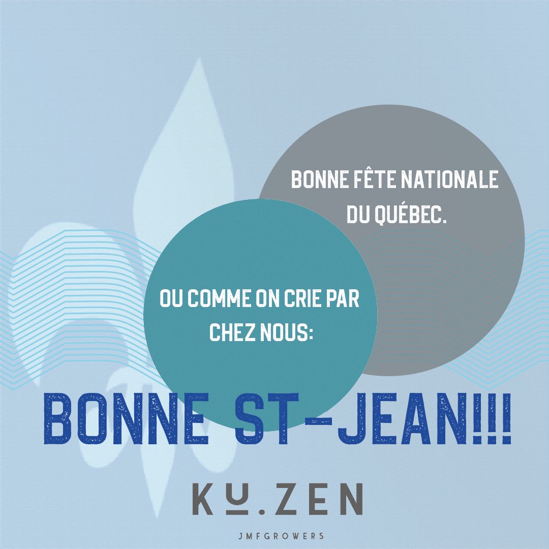 BONNE ST-JEAN!!!
On le sait que c'est demain, mais on le sait aussi que la célébration, c'est ce soir!

Soyez prudents!

Nous serons fermés aujourd'hui, vendredi le 23 juin 2023, et nous reprendrons nos activités dès lundi matin.