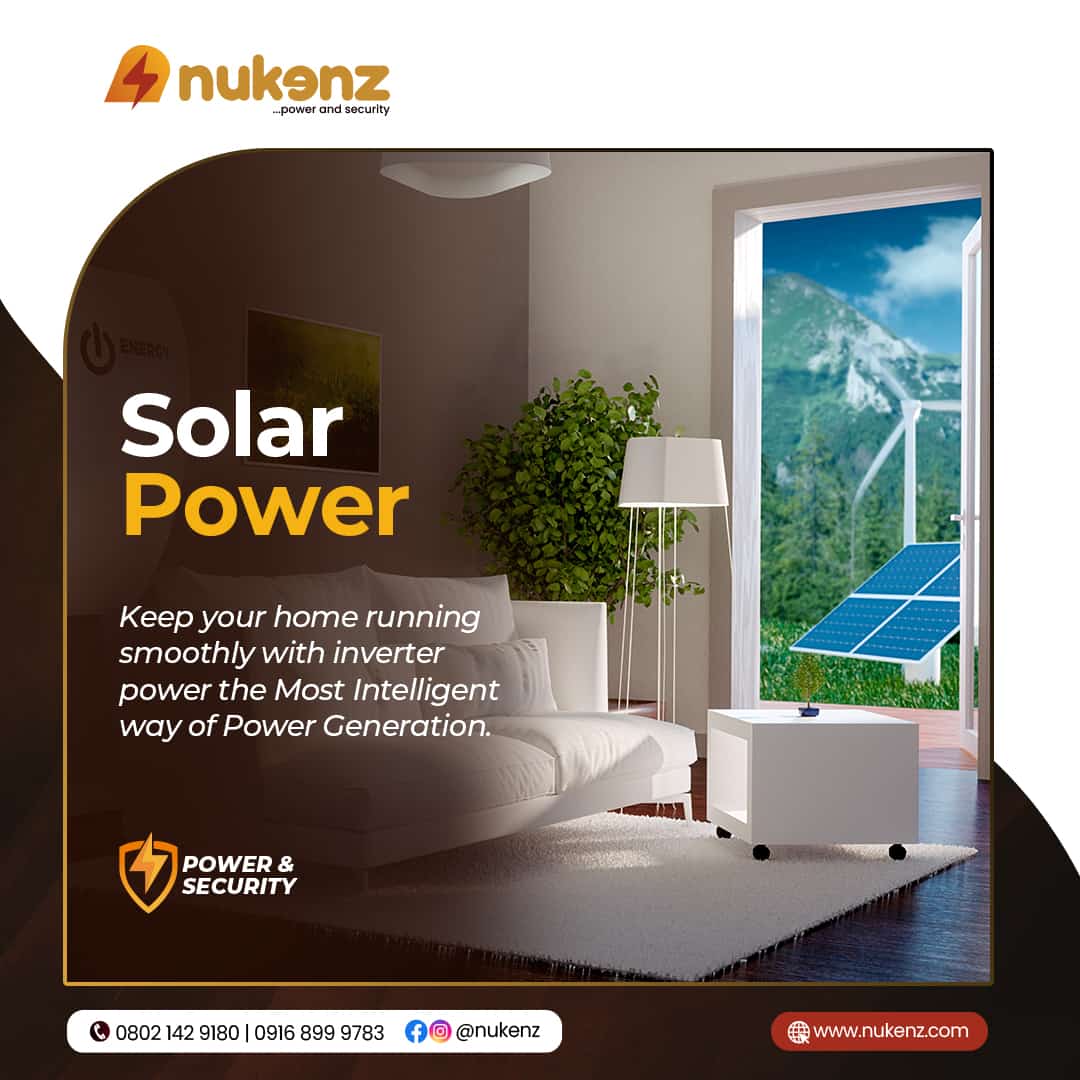 Solar Power
Keep your home running smoothly with inverter power
 the Most Intelligent Way of Power Generation.

#powerinverter #energy #solar #powergenerator #powerbackup #cleanenergy #nukenz #electrical #Sustainableliving #smartgrid