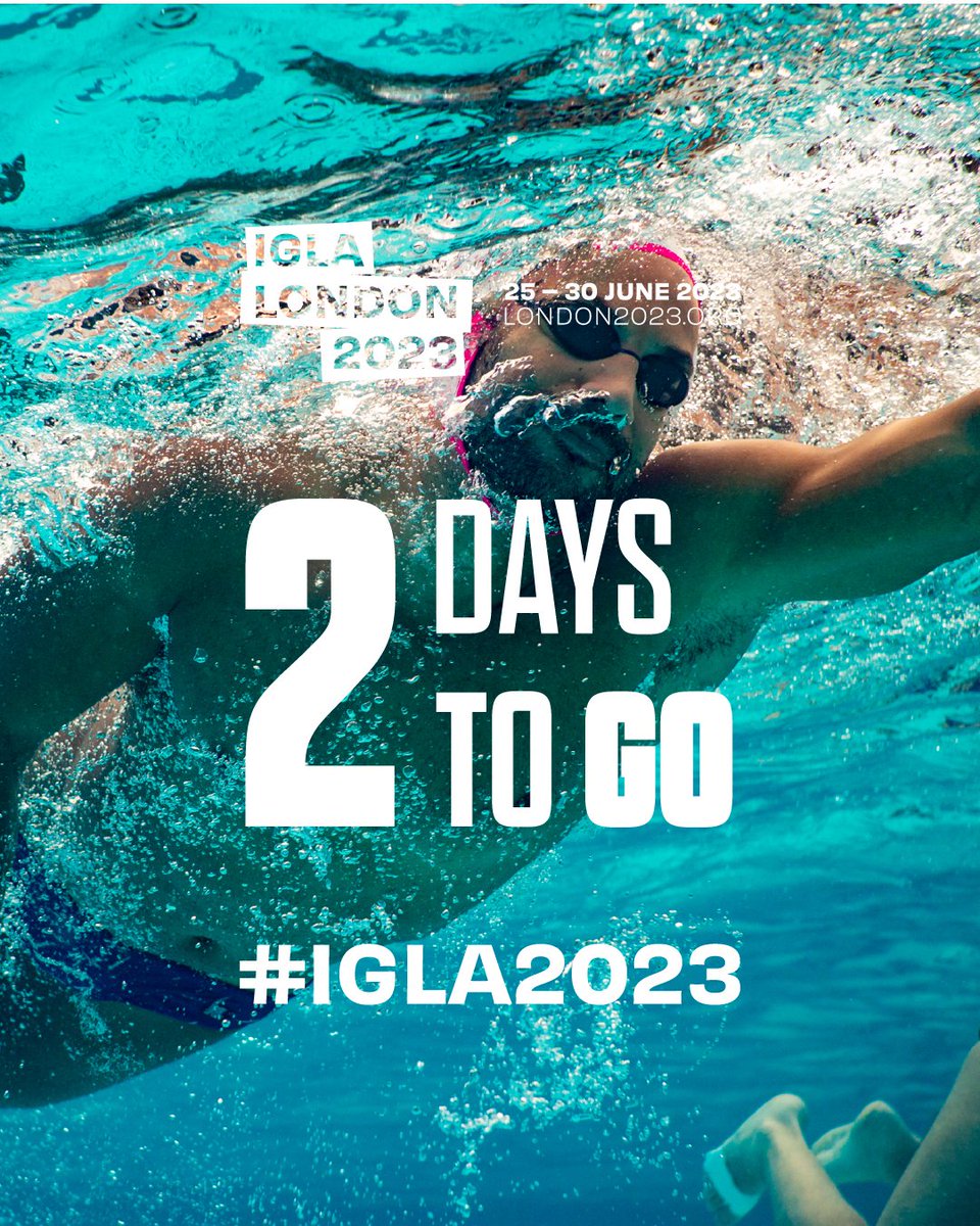 ONLY 2 DAYS TO GO TILL #IGLA2023! 🏳️‍🌈🏳️‍⚧️

All our competitors will shortly be receiving details for check-in ahead of tomorrow. We've already seen many of you in town and are so excited to welcome you to the poolside soon for a fantastic week of community, pride and sports!