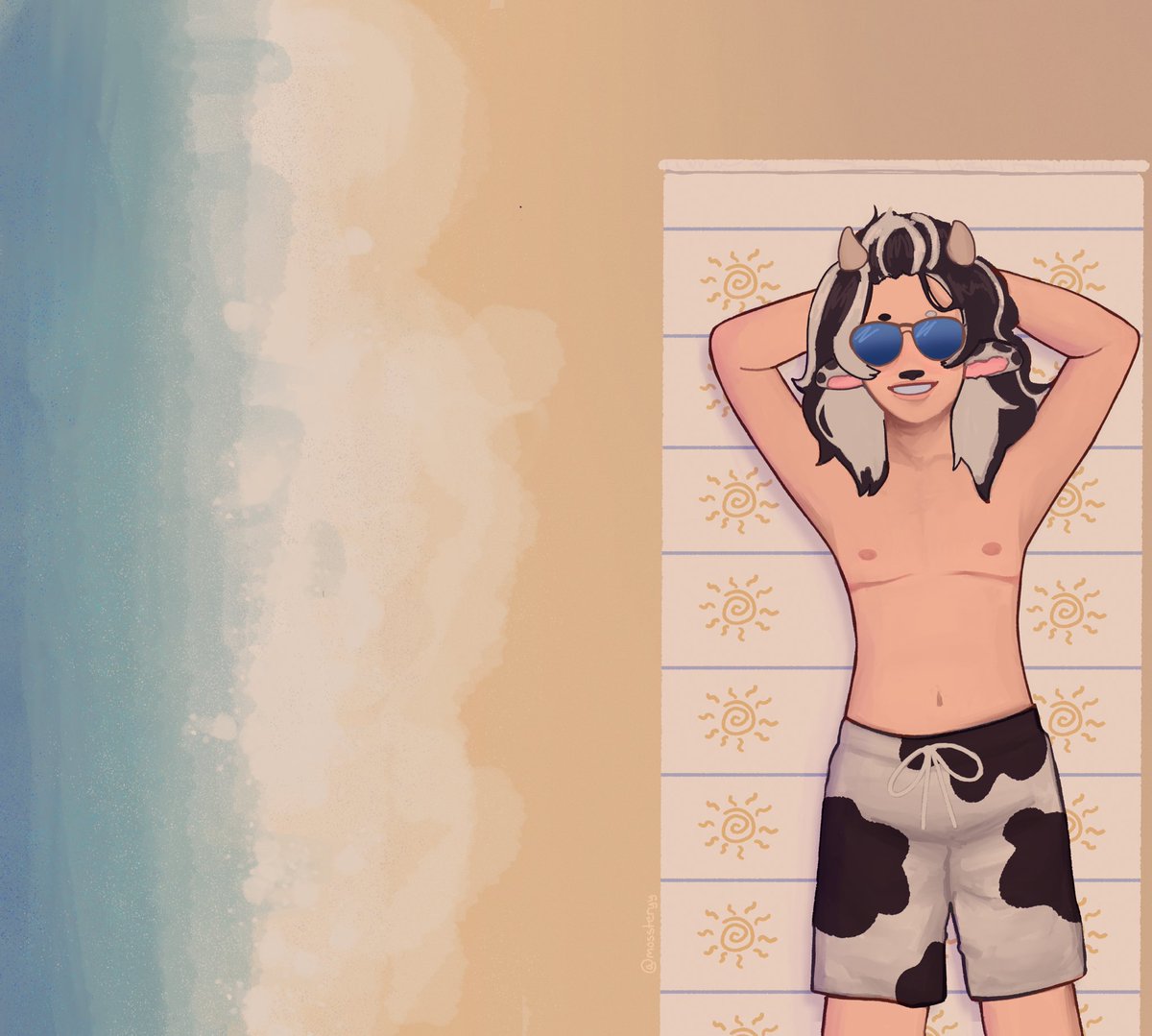 TBOY SUMMER SWAG ‼️💥🌴🌊🥥

#art #illustration #summer #beach #cow #silly #funinthesun