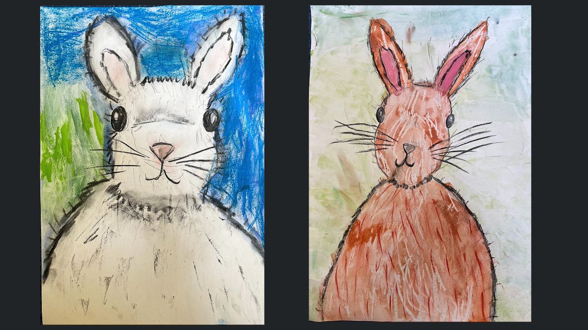LyonsdownSchool's tweet photo. Artist Of The Week:
With links to their topic work based on Beatrix Potter, Year 1 created these beautiful mixed-media pictures of rabbits.
Amazing work girls!
Congratulations to: Ruby, Charlotte, Ada and Hevanika.
#Artistsoftheweek #BeatrixPotter #LyonsdownLearningHabits https://t.co/Ynzt2wdyEQ