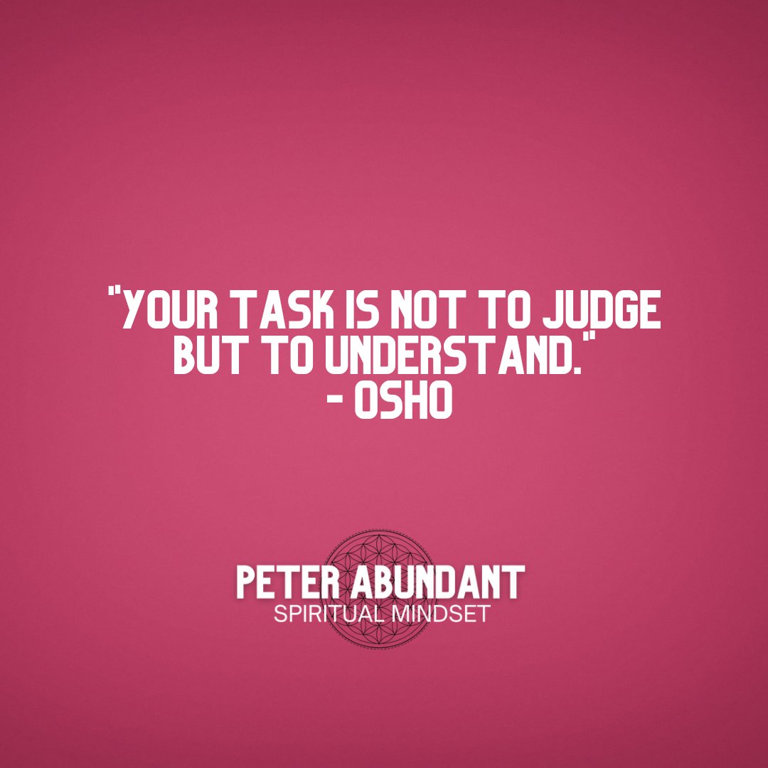 Replace judgment with curiosity, criticism with compassion, and separation with connection. Your task is not to judge but to understand. #EmbraceUnderstanding #NonJudgmentalWisdom #CompassionatePerception #ChooseUnderstanding #RiseAboveJudgment #EmbraceEmpathy