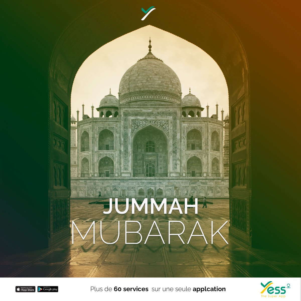 yess_app's tweet photo. JUMMAH MUBARAK
Télécharger l'Application YESS APP :
https://t.co/PX933Z6pUF
#YessApp #Senegal #kebetu #TookLeppdidox #Servicedigital #Services #Boutiques #Livraisons #Restaurants https://t.co/nY7y5ts60g