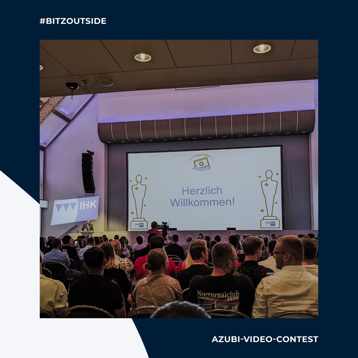 bitzinger's tweet photo. Ein toller Abend bei der Preisverleihung des Azubi-Video-Contests! 🌟✨  Herzlichen Glückwunsch an alle Gewinner! 🎉🏆 #AzubiVideoContest #Preisverleihung #Cheerdance #Gewinner #ihk #ihkbayreuth #oberfranken #bitzinger #bitzingergmbh #digitalagentur https://t.co/y6btLQF1z1
