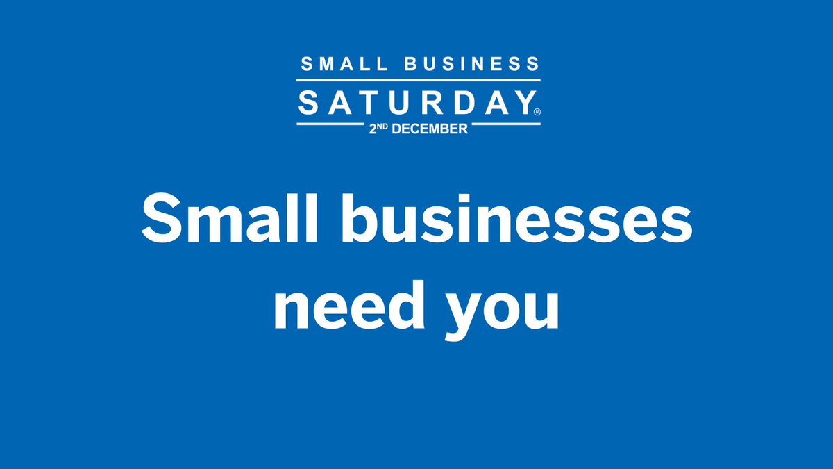 Our wonderful small businesses need our help! Let's support small businesses and our communities by shopping small.