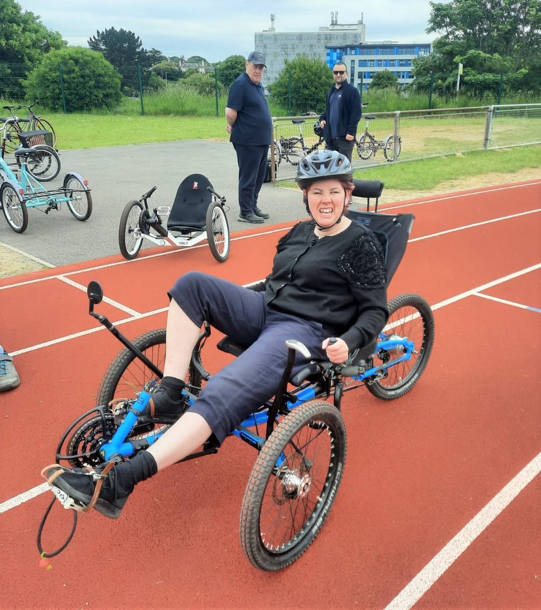 SeetecPluss's tweet photo. Learning disability week and our customers have been cycling to build confidence and stamina. The group runs for 6 weeks using bikes for all abilities. Thank you to Jonathan at @plymouthssp, who delivered the sessions and provided the bikes. #NoOneLeftBehind #LearningDisability https://t.co/utIPHVPu1W