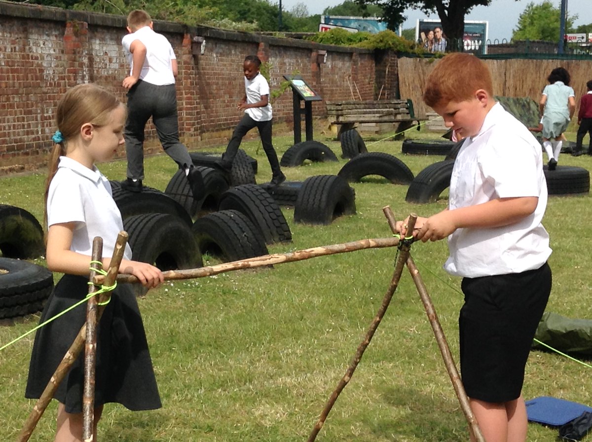 stpatsprimary's tweet photo. Children enjoying a team building transition morning with their new class ready for our new school in September. @StEdmundsJ_I https://t.co/jIfjAq56qV