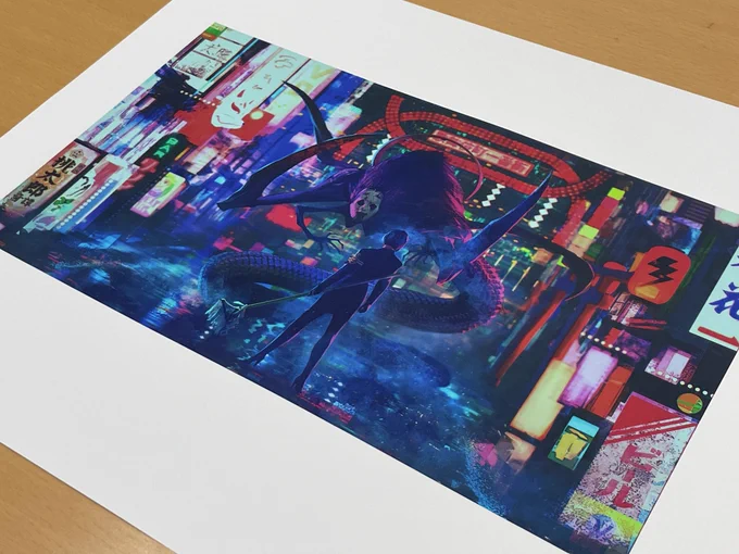 先日画集としてまとめられた私の創作シリーズ「戯画☆桃太郎奇譚」ですが複製原画を販売して頂けることになりました。予約受付期間は2023年7月23日までとなっております。現物見ましたが印刷技術の高さに驚きました。 