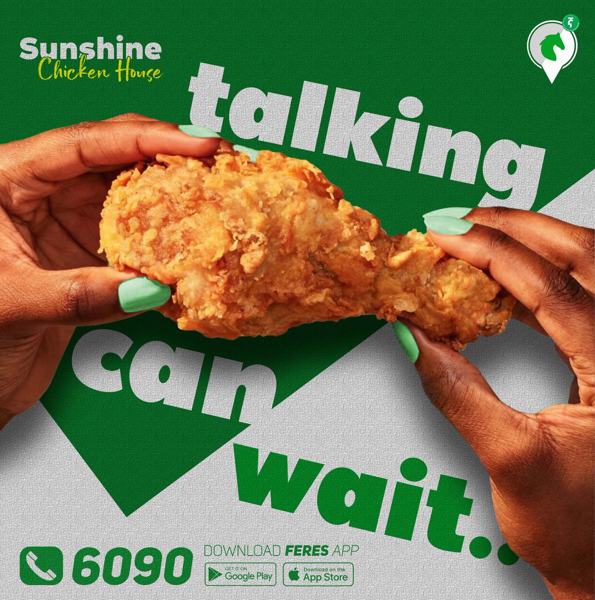 feresegnaapps's tweet photo. Spice up your mealtime with Sunshine Chicken House's fiery and flavorful fried chicken 🔥🍗 

🛵Order now through the FERESኛ DELIVERY
 app and get ready to experience a taste sensation like no other! 🤤

#FERESኛDELIVERY #Delivery #Fast #Taste #Food https://t.co/im0j8SCN9J