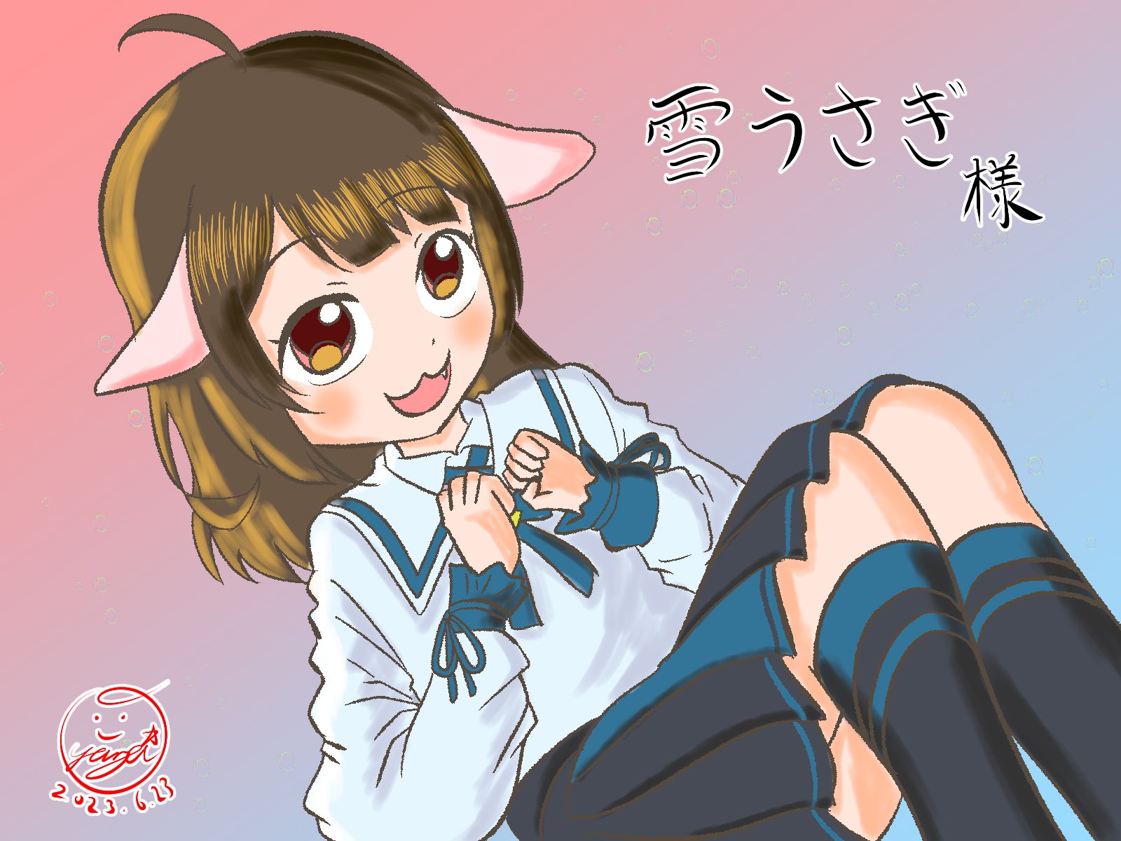 雪うさぎ♡冬うさぎちゃん 雪うさぎちゃん🐇 うさぎの日