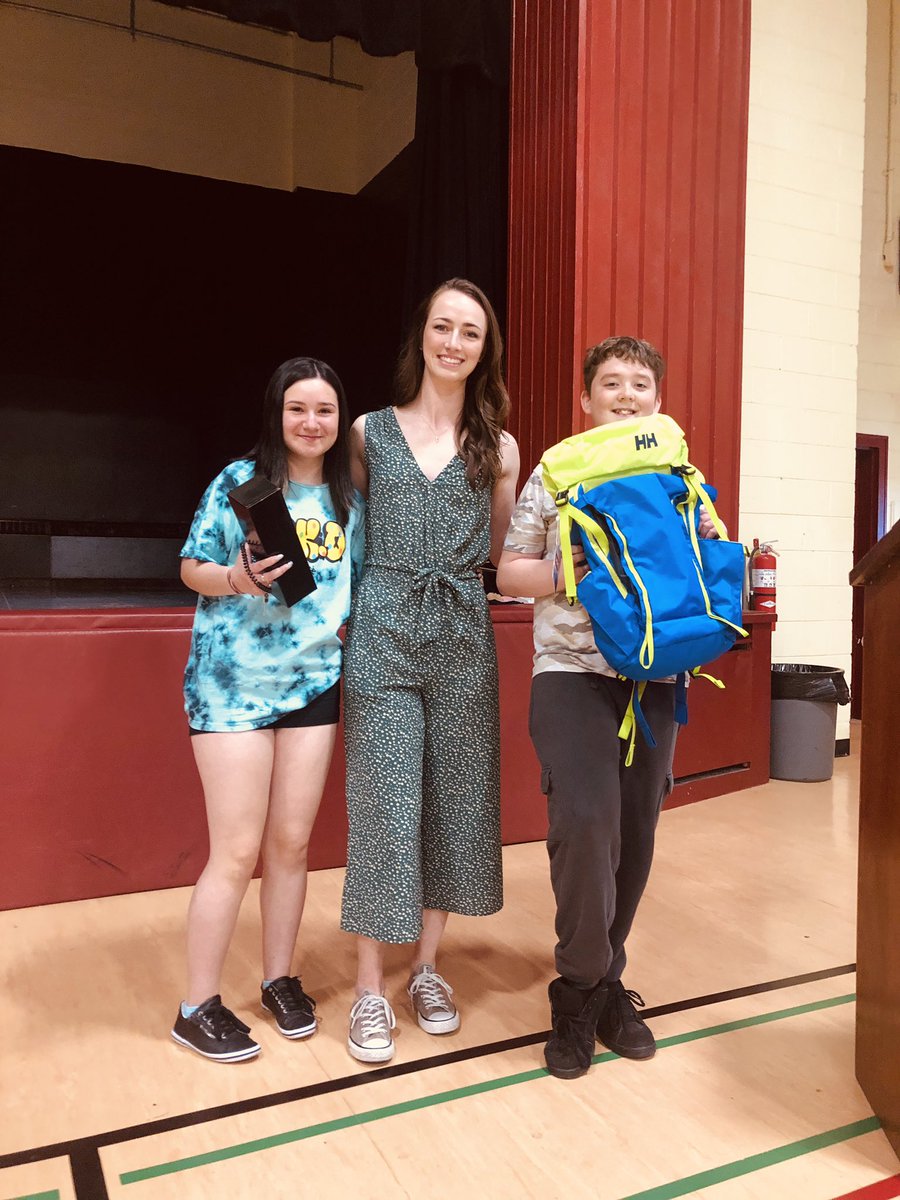 DowneyK10's tweet photo. Students were so happy to receive these awesome donations from the @schoolsportsnl outdoor education program! I’m sure that backpack will be used for lots of camping and hiking this summer! 😁☀️@sjboscoschool @ActiveSchoolsNL @NLESDCA https://t.co/SezmoWUXkI