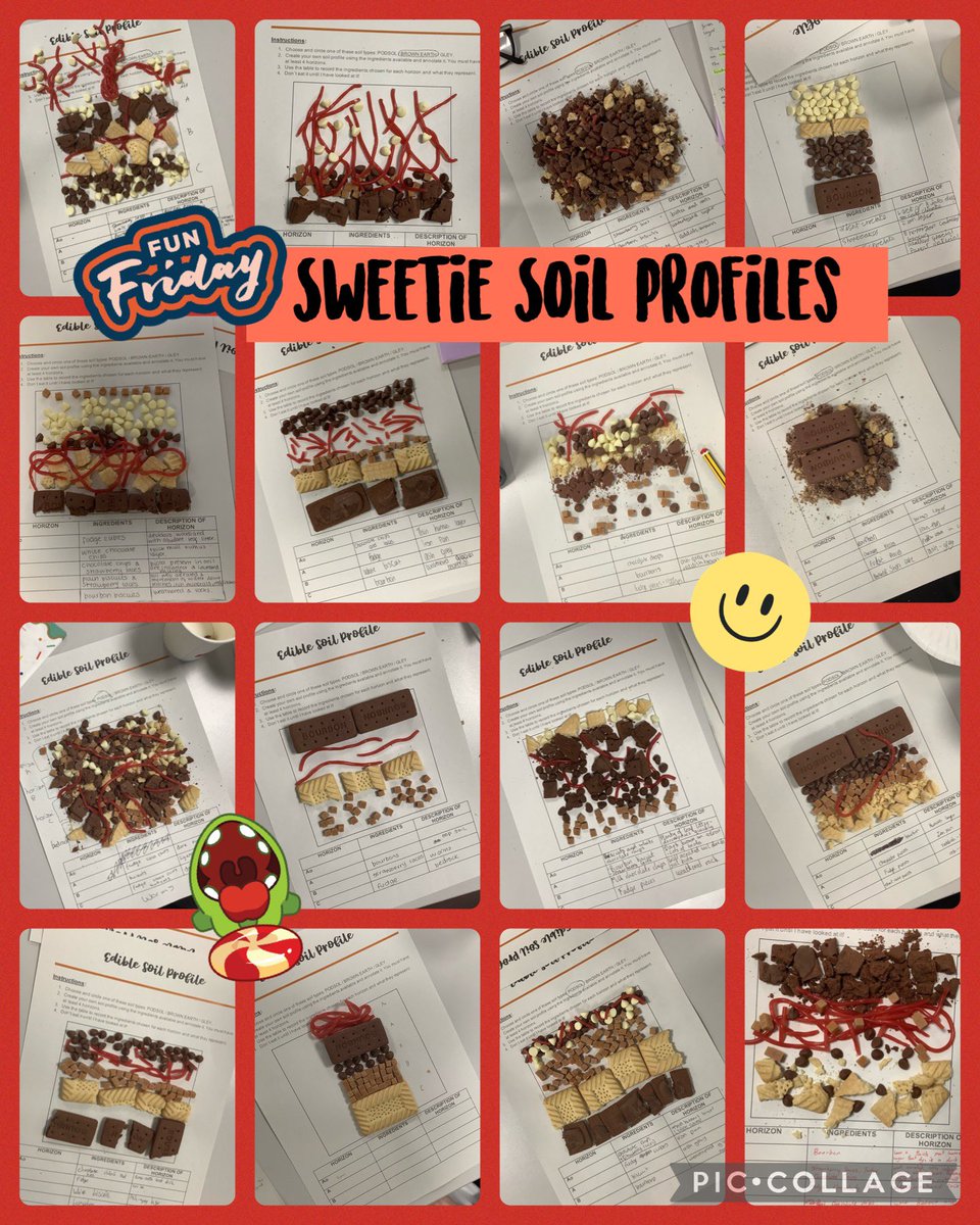 It’s always a good day in Geography when the sweets and biscuits are involved. Super (and tasty) soil profiles, everyone! #RRS #Article28
