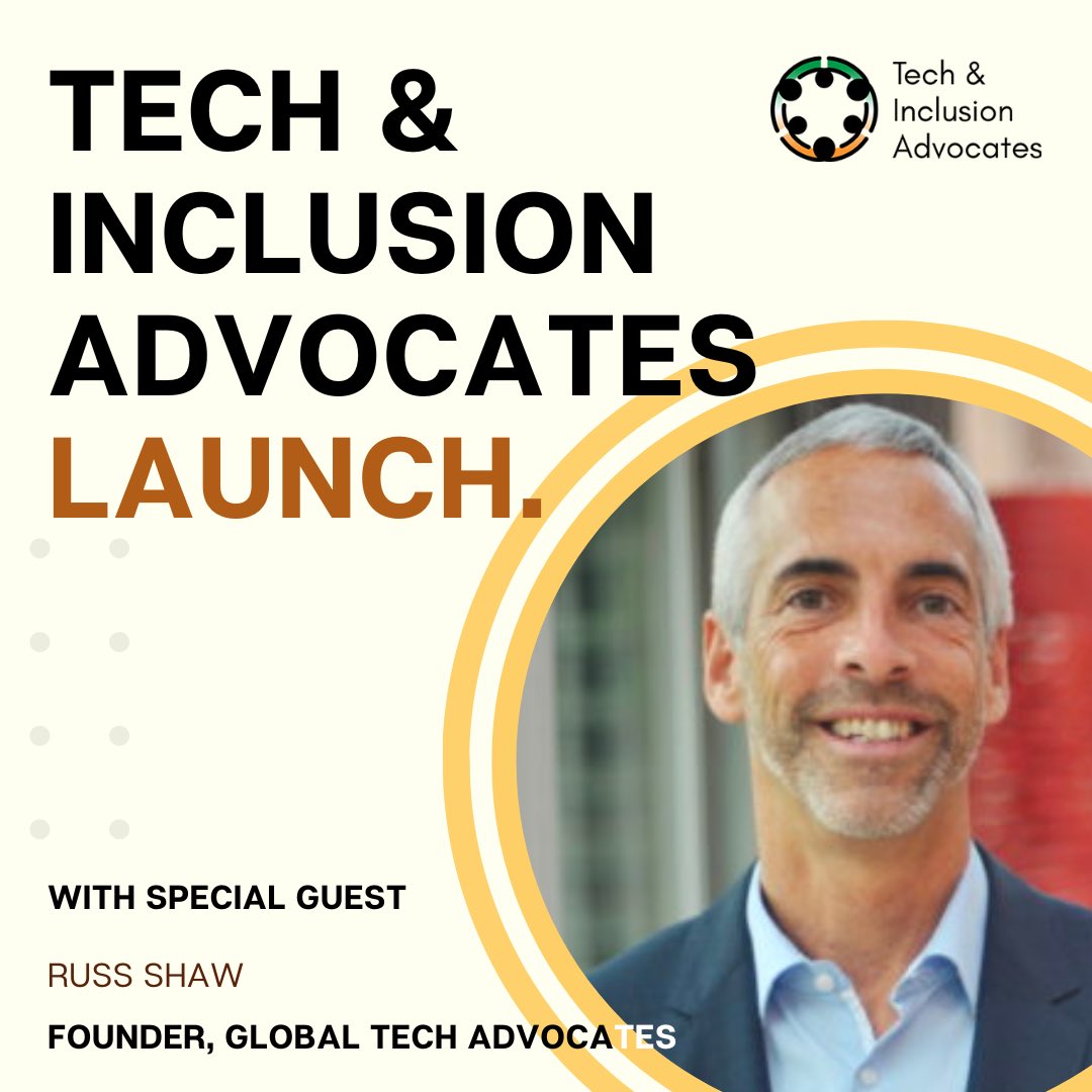 techinclusion_'s tweet image. Meet our Guest Speaker Russ Shaw CBE for the Launch of Tech and Inclusion Advocates. 

Russ, is the Founder of Tech London Advocates &amp;amp; Global Tech Advocates. 

Register Now: lnkd.in/e-xkA245 

#techandinclusionadvocates #techinireland #technology 
#diversity #galway #event