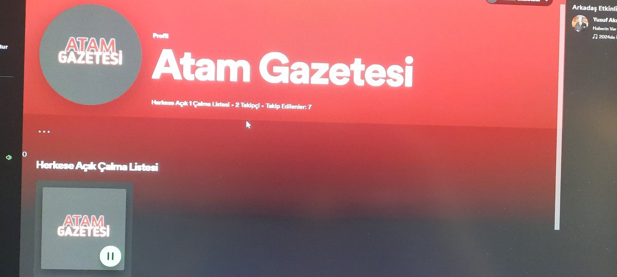 AtamGazetesi's tweet photo. Atam Gazetesi Spotifyda 
https://t.co/9SwWNlkF1C https://t.co/6QfcveLk50