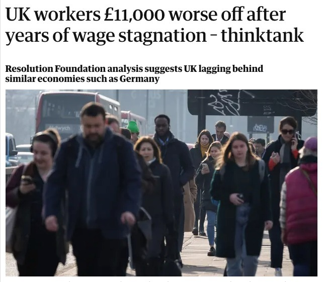The_TUC's tweet photo. Bank of England: Wages are too high!

The wages: https://t.co/QOvLJ3xOYs