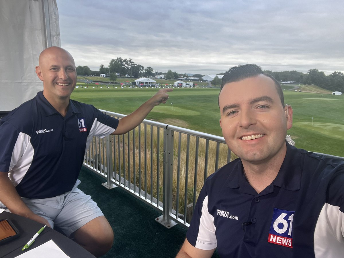 Players are up bright and early getting ready for round two <a href="/TravelersChamp/">TravelersChamp</a>! Fun being out here with <a href="/TimLammersFox61/">Tim Lammers</a>… join us on <a href="/FOX61News/">FOX61</a> ⛳️