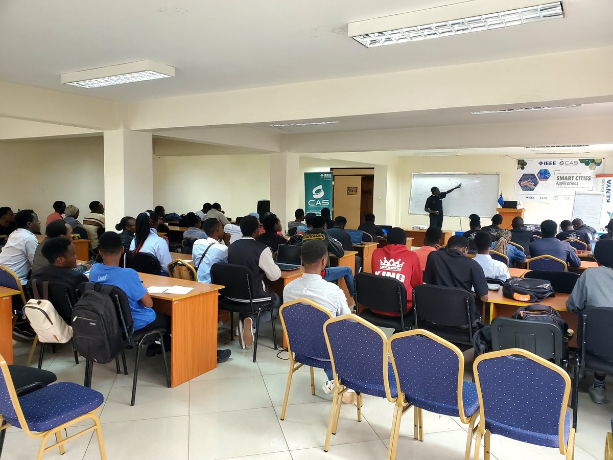 We're now having a very insightful session by <a href="/FMakatia/">Fidel Makatia, HSC</a>  on Digital Communication Protocols.
#smartcities #Sustainableliving #circuitsandsystems