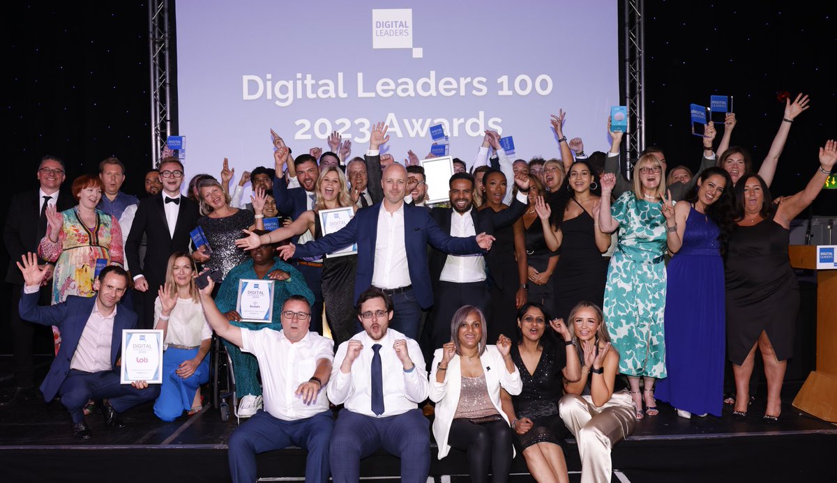 Congratulations to the whole DL100 list, but we have winners on the night and here they are - who can you spot? #digileaders #DL100 #DLWeek