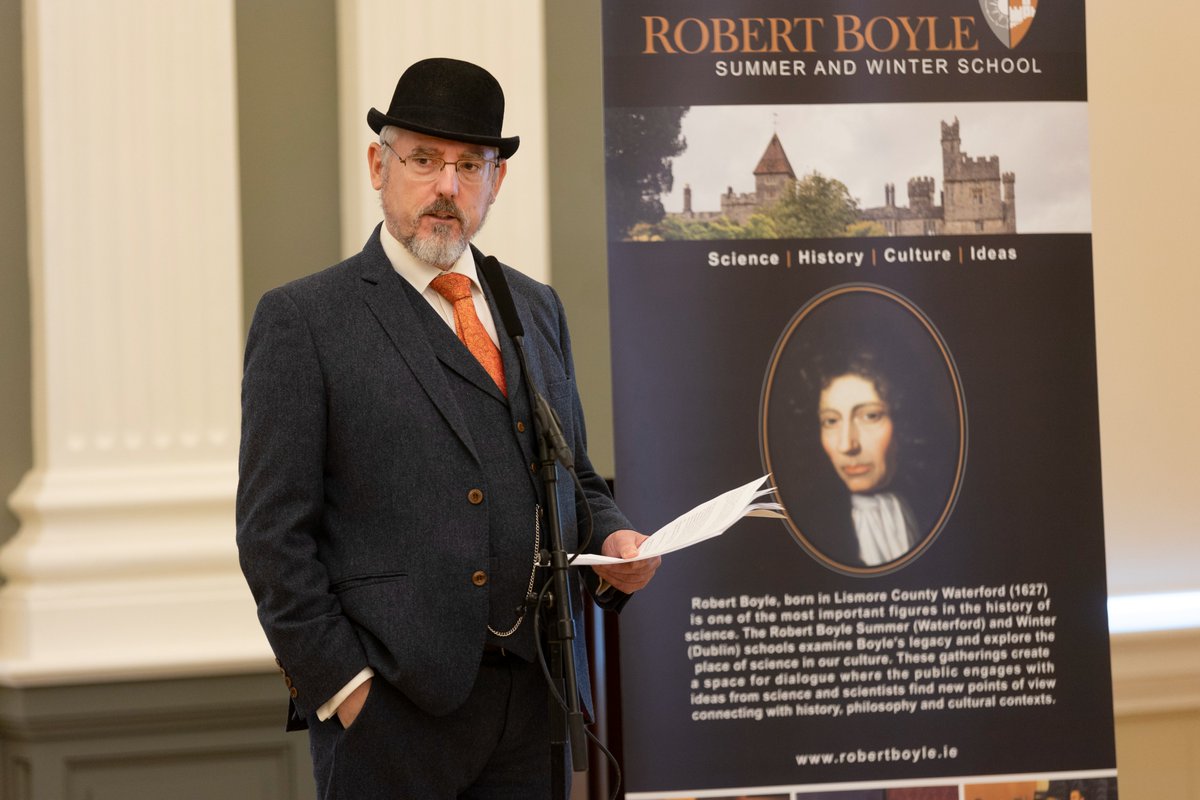 RobertBoyleFRS's tweet photo. A selection of images from a great opening - wine reception followed by a presentation from Paddy Gilligan, President of  European Confederation of Physics to Prof Jim Malone, and then onto the main event "Songs and Science of Ulysses".

#RBSS https://t.co/q9Wg3FuD9B