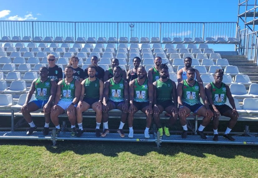 Introducing the BLACK STALLION (Nigeria Rugby Team)🥳🎉🎉👏👏👏. Familiarize yourself with greatness, people because these are set to take the world to a whole new level of greatness!!! #rugby #RugbyLeague #mauritius #roadtoolympic2024 #African7s