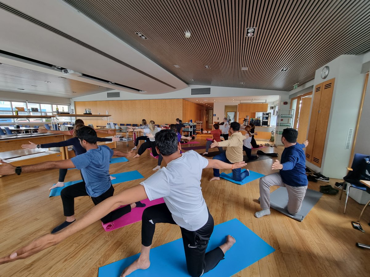 A special yoga awareness workshop was held for Alvotech employees at Korngardar-2 Reykjavik on June 22, 2023 to increase awareness of  their own physical and mental state  and change their response to stress and anxiety. <a href="/iccr_hq/">ICCR</a> <a href="/IndianDiplomacy/">Indian Diplomacy</a>