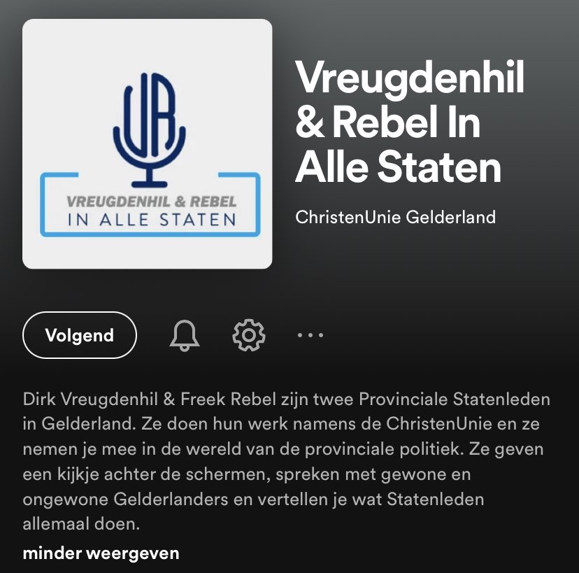 Vanavond nemen we de allerlaatste aflevering op van de podcast   ᴠʀᴇᴜɢᴅᴇɴʜɪʟ &amp; ʀᴇʙᴇʟ.  Wat wil jij weten over het nieuwe coalitieakkoord in Gelderland of de onderhandelingen? Stel je vraag en beluister binnenkort het antwoord!  <a href="/freek_rebel/">Freek Rebel</a> <a href="/CUGelderland/">ChristenUnie Gelderland</a>