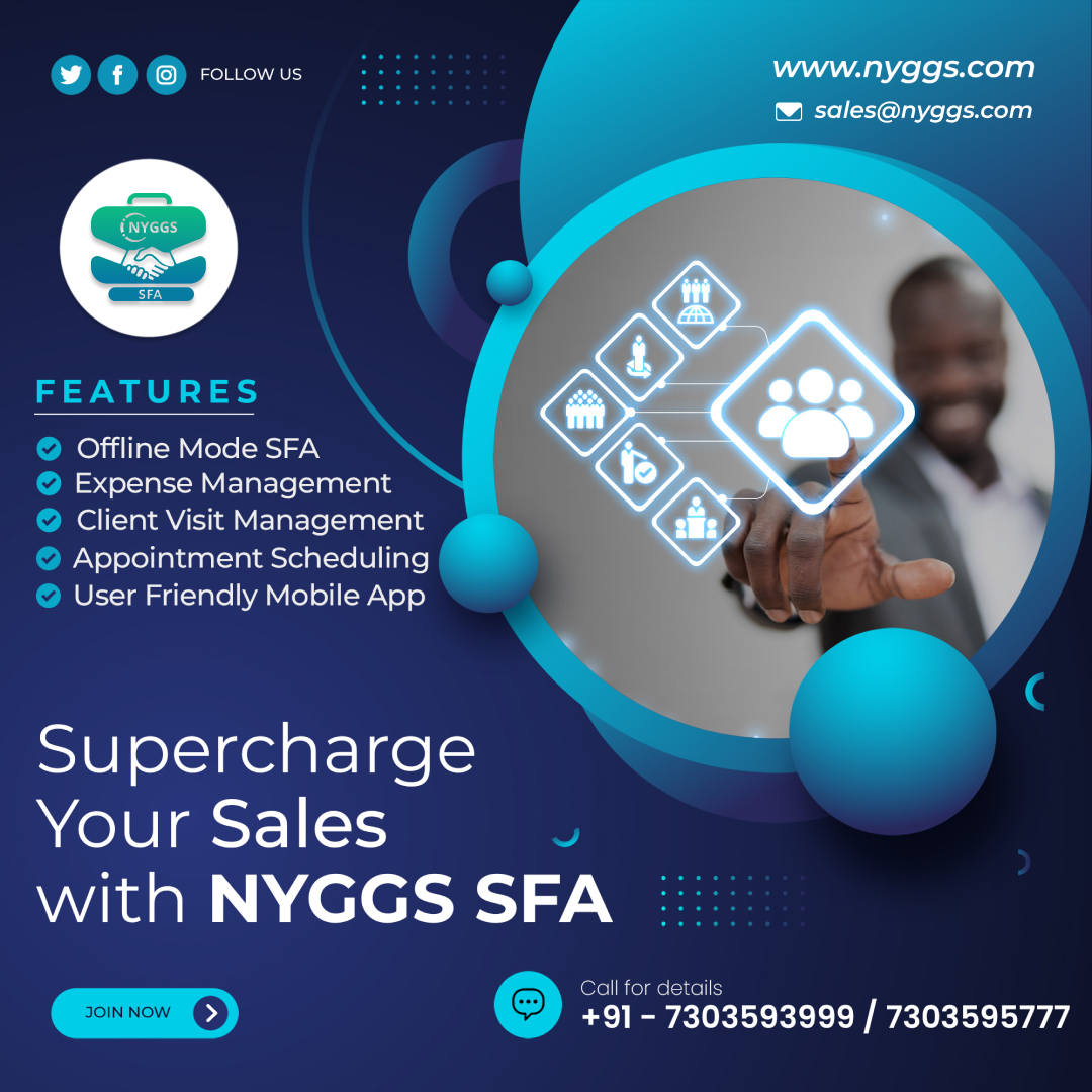 Are you looking to skyrocket your sales and drive unparalleled growth? Look no further than NYGGS SFA - the ultimate solution to supercharge your sales force and maximize your revenue potential.
 shorturl.at/cwxGZ

#management #sales #salesforce #nyggs