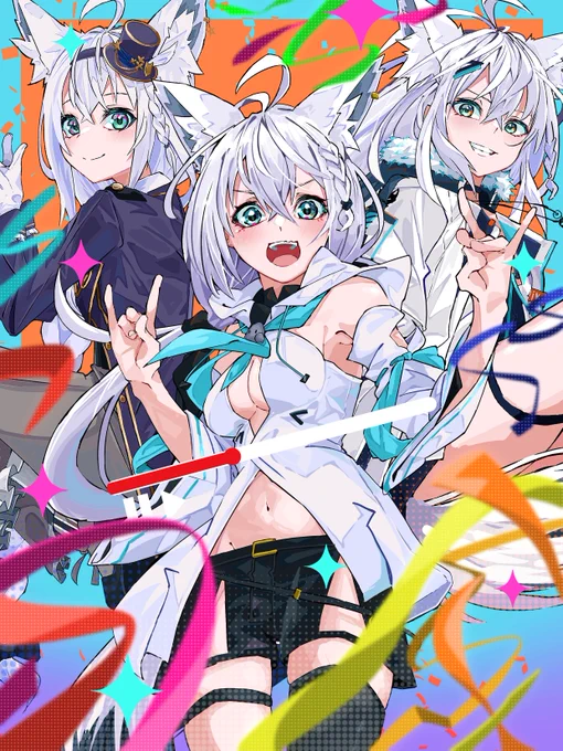 5周年おめでとうございます!!!!!!!!! #絵フブキ #白上フブキ5周年記念
