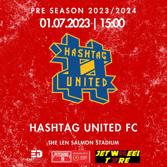 Just over a week to go until our first Pre-Season Fixture of the season as we host our Title-Winning Tennant's <a href="/hashtagutd/">Hashtag United</a> at The Len Salmon Stadium! 

#UpTheBowers
#preseason