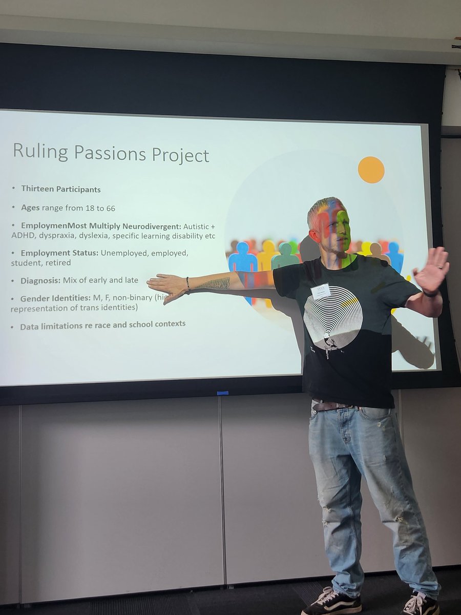Ruling Passions Project and neurodivegence. Starting  <a href="/The_UKLA/">UKLA</a> conference with the powerful work of <a href="/drchrisjbailey/">Chris Bailey</a>