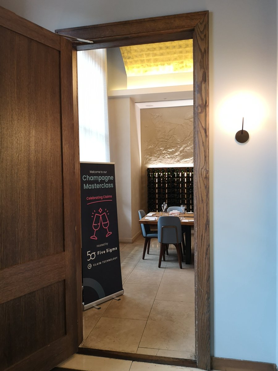 ClaimTechnology's tweet image. Cheers to claims 🥂.

Thank you to our co-hosts @FiveSigmaClaims and all who attended our Champagne Masterclass event last night. 

Stay tuned for our next event 🍾