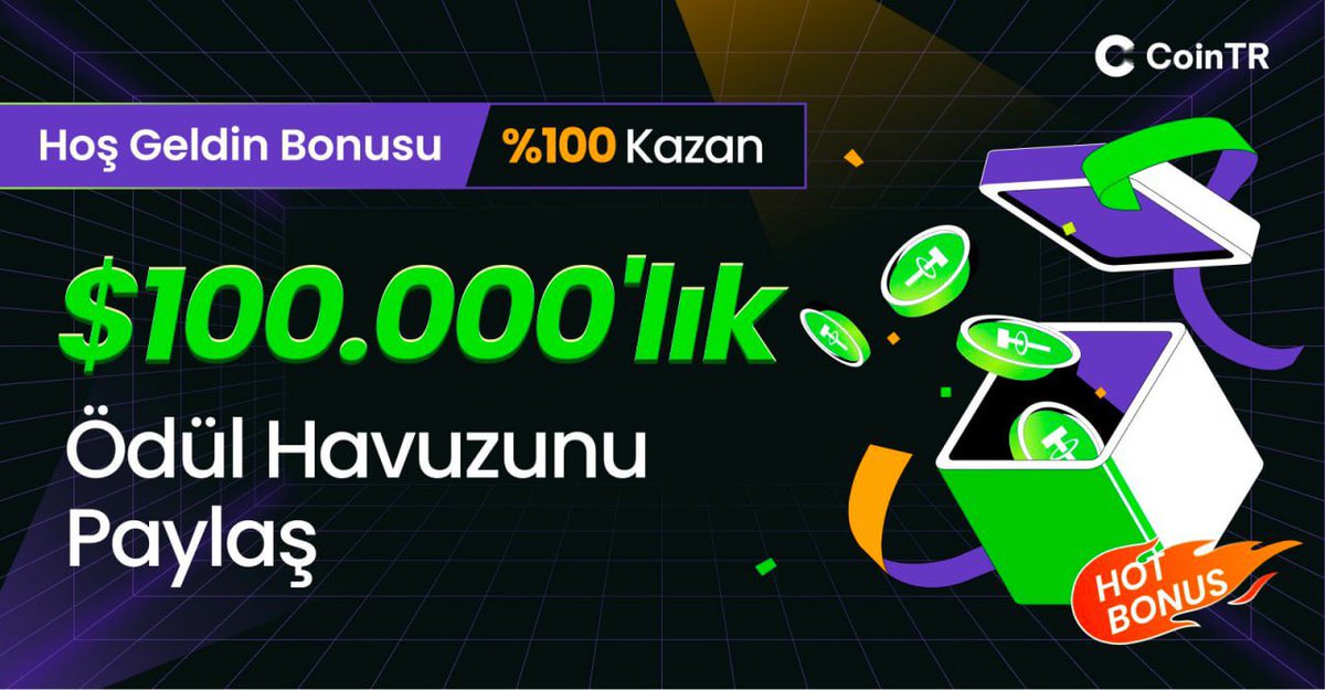 🔥 100.000 $ ÖDÜL 1️⃣ 1 USDT Kazanmak için kaydı ve aracı KYC'yi tamamlayın Görev 2️⃣: 1. görevi tamamlayın ve 2 USDT Kazanmak için ilk işlemi yapın (Deneme fonu ile işlem yapmak, Görev 2 için etkili olmayacaktır) cointr.pro/tr-tr/register…