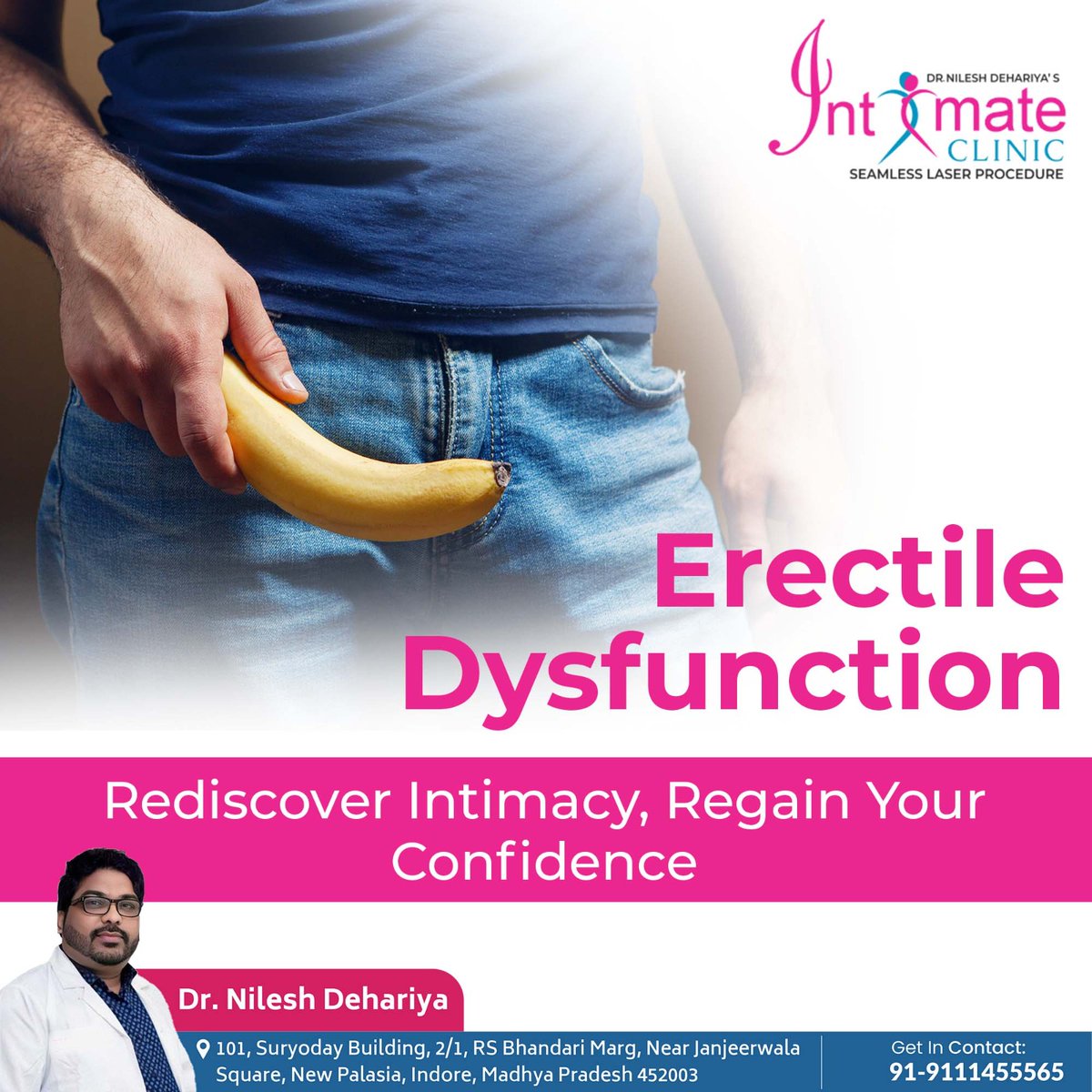 Erectile Dysfunction
Rediscover Intimacy, Regain Your Confidence
.
Visit:- intimateclinic.in/erectile-dysfu…
.
#erectiledysfunction #ed #impotence #malesexualhealth #menshealth #sexualwellness #edawareness #edtreatment #sexualdysfunction #edrecovery #healthysexlife #edsolutions