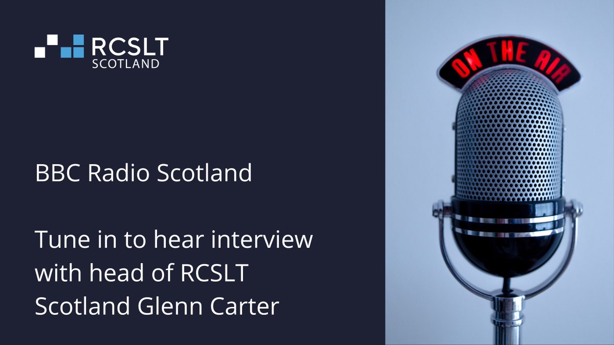 rcsltscot's tweet photo. @Glennetal talks to @BBCScotlandNews about the urgent need to support the 275,000 children and young people in Scotland that have communication needs.  @RCSLT @LolaCowie 
Listen here from 1:51:55 https://t.co/bCDNTnoHf0 https://t.co/m1CT1l0Lx3