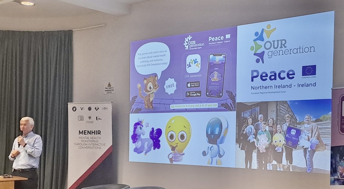 A sneak peek at the OUR Generation App from David Babington CEO Action Mental Health. More from me on this later this afternoon… ⁦@DMH2023⁩ #UlsterDMH2023