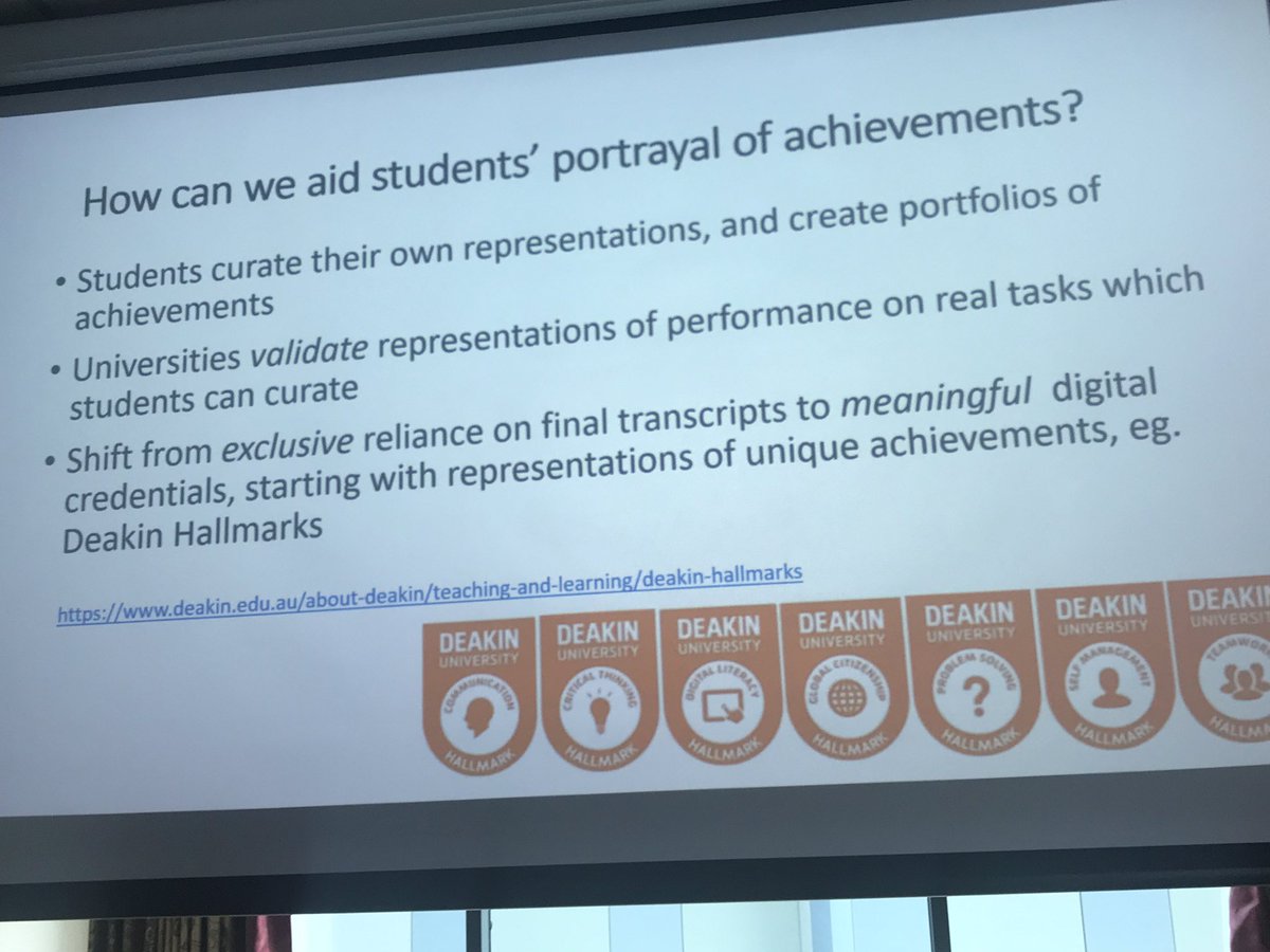 CarlessDavid's tweet photo. Towards more meaningful transcripts of student achievement #DavidBoud #AssessmentConf23 but how to convince stakeholders this is a burning issue https://t.co/JurSaVpMel