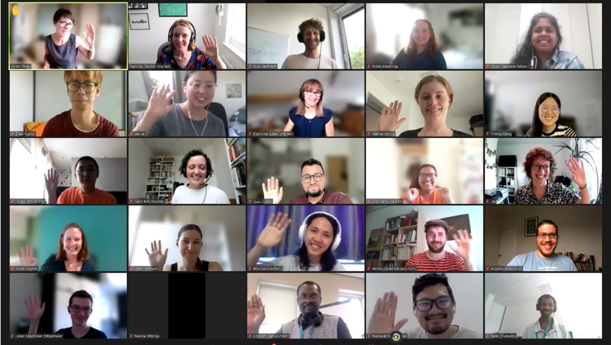 ResCultureUoY's tweet photo. 🌞That's a wrap!

Thank you to all (some pictured here!) of the 2023 European Doctoral Summer School cohort!

We have so enjoyed learning about how sustainability influences and interacts with your research and careers. Hooray for a very successful online cultural collaboration! https://t.co/9SFrQeToLr