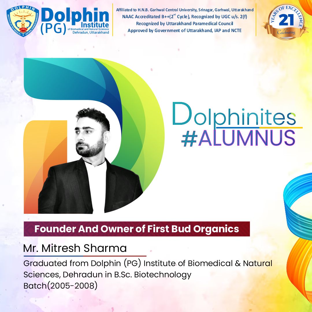 𝐹📷𝓊𝓃𝒹𝑒𝓇 𝒶𝓃𝒹 📷𝓌𝓃𝑒𝓇 ❁𝒻 𝐹𝐼𝑅𝒮𝒯 𝐵𝒰𝒟 📷𝑅𝒢𝒜𝒩𝐼𝒞𝒮, 𝑀𝓇. 𝑀𝒾𝓉𝓇𝑒𝓈𝒽 𝒮𝒽𝒶𝓇𝓂𝒶
#dolphinites #alumni #alumnus #dolphinpginstitute #medicalmicrobiology #botany #bscagriculture #AdmissionsOpen #entrepreneur #startup #India #student #college #university