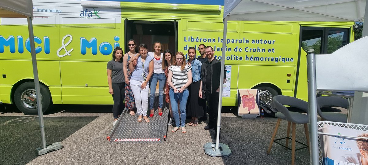Laurent Peyrin-Biroulet (@peyrinbiroulet) on Twitter photo La team recherche MICI en direct du #BUSMICI à Nancy <a href="/afaCrohnRCH/">afa-Crohn-RCH</a> <a href="/CHRU_de_Nancy/">CHRU de Nancy</a> @JanssenFRA ! La team recherche MICI en direct du #BUSMICI à Nancy <a href="/afaCrohnRCH/">afa-Crohn-RCH</a> <a href="/CHRU_de_Nancy/">CHRU de Nancy</a> @JanssenFRA !