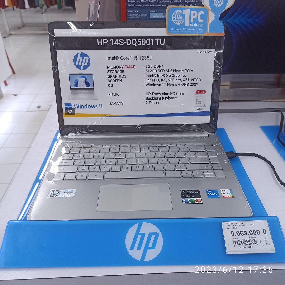 Hp intel Core i5 generasi terbaru 
Dari harga 10.129.000 menjadi 9.069.000