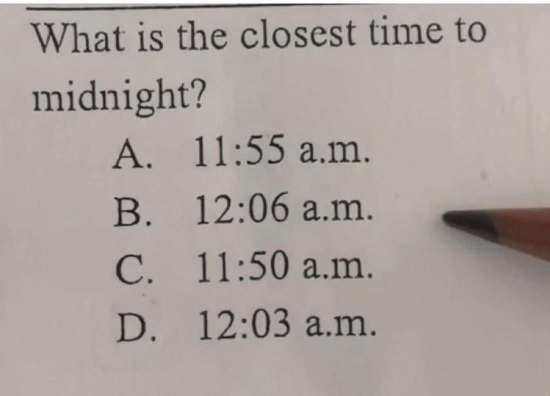 What’s the right answer